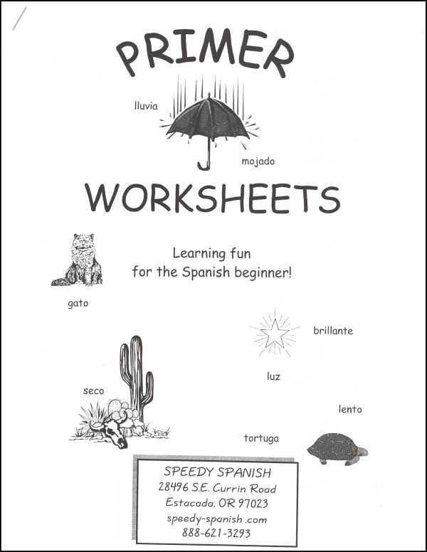 Speedy Spanish Primer Workbook Bechtel Books