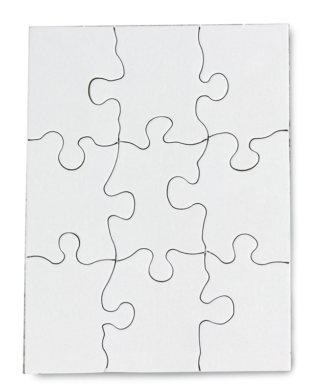 Compoz-A-Puzzle - Rectangle (4" x 5-1/2") 9 Pieces - 10 per pack