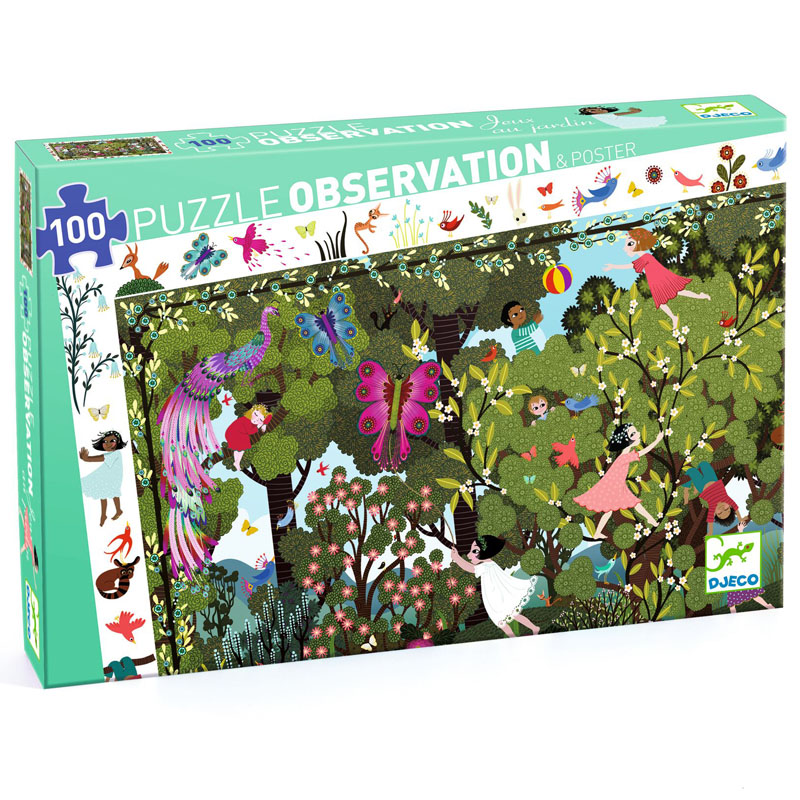 Garden Play Time Observation Puzzle (100 pieces)