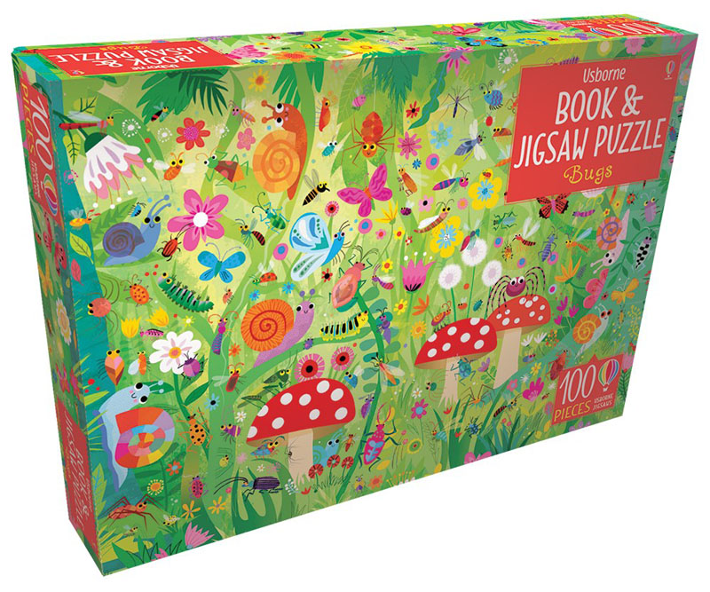 Book & Jigsaw Puzzle: Bugs (100 pieces)