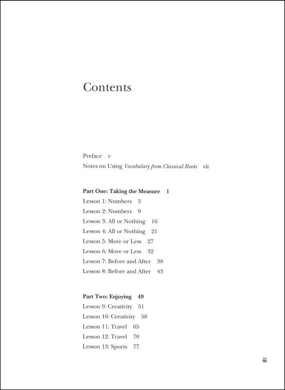 Vocabulary From Classical Roots A Educators Publishing Service 9780838822524