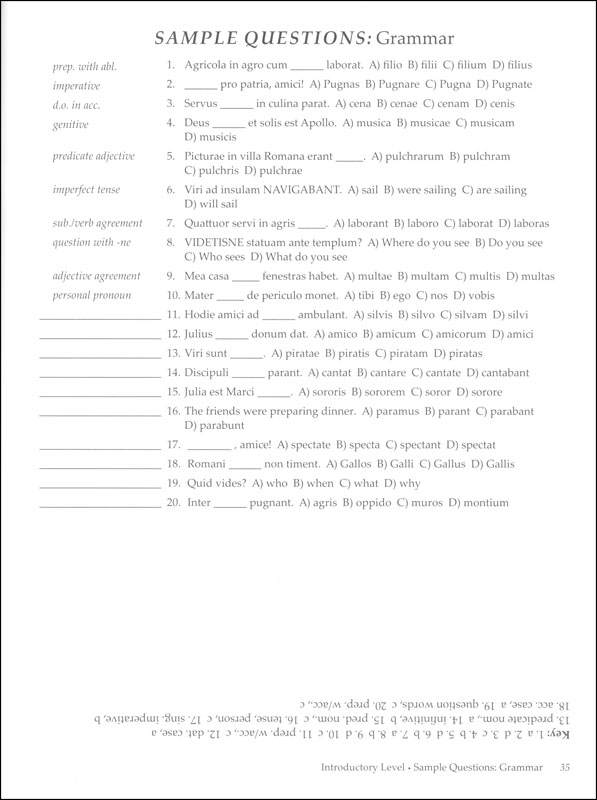 Memoria Press Guide to the National Latin Exam Level I Memoria Press