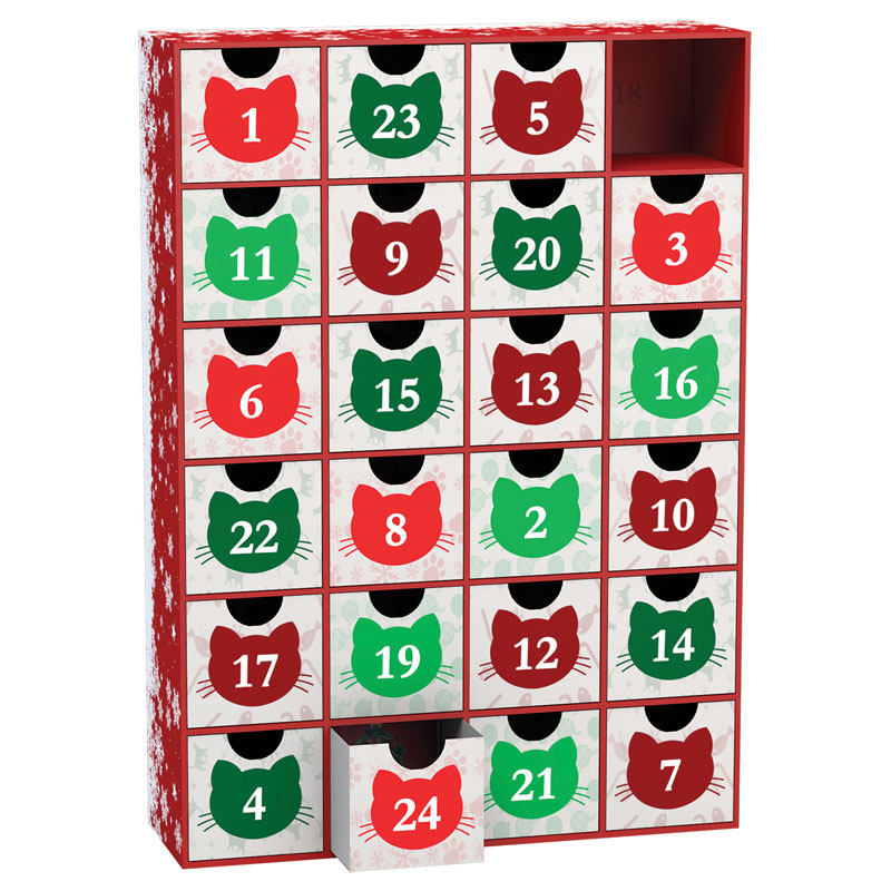 Christmas Cats Advent Calendar (24 50 piece Jigsaw Puzzles