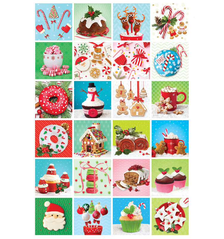 Sweet Christmas Advent Calendar (24 50piece Jigsaw Puzzles