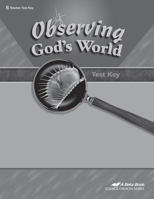 Observing God's World Test Key (4th Edition) | A Beka Book