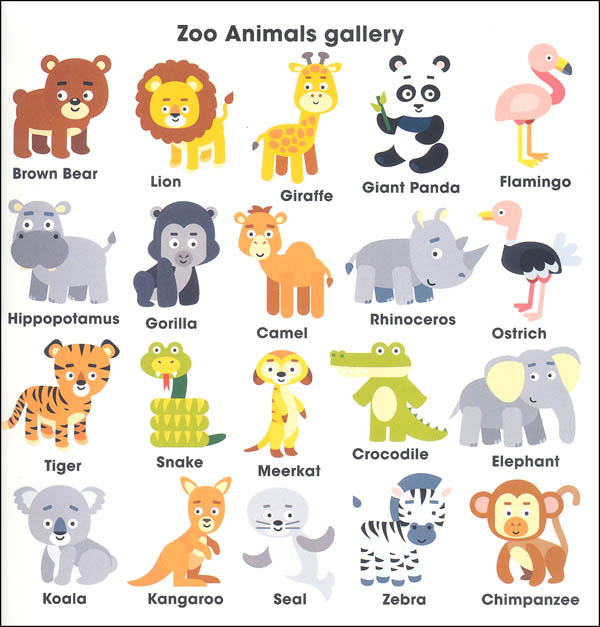 First Sticker Art: Zoo Animals | Barron's Educational Series ...