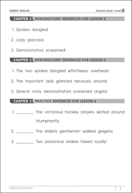 Shurley English Level 5 Practice Set | Shurley Instructional Materials