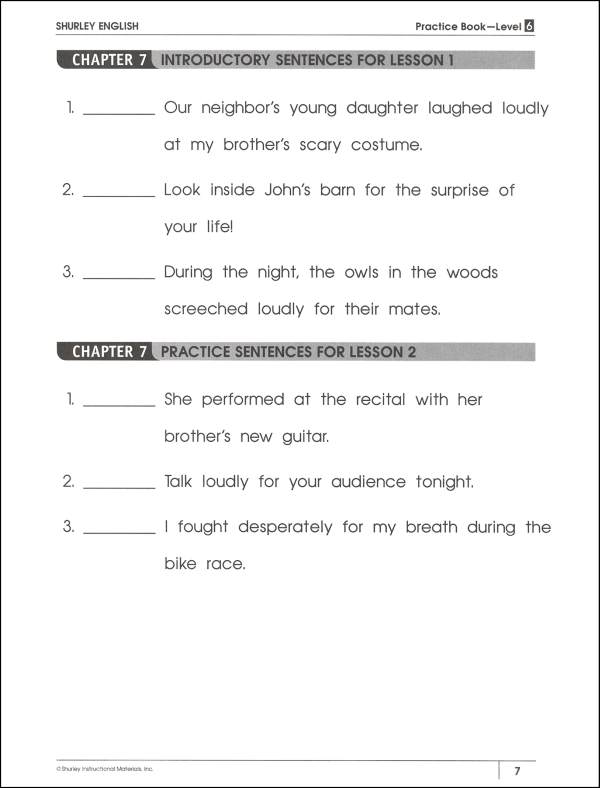 Shurley English Se Worksheets 2nd Grade