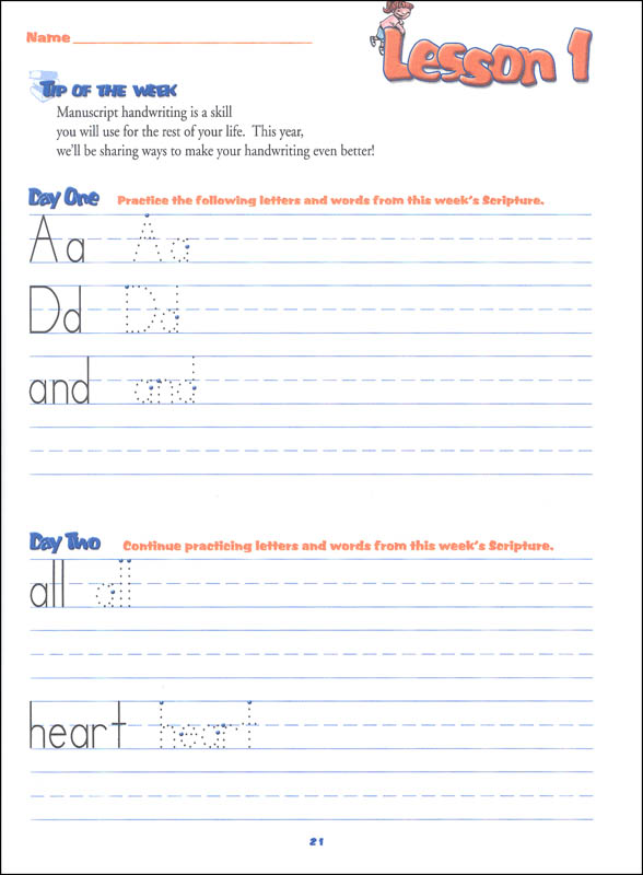 Reason For Handwriting B Student Workbook | The Concerned Group ...