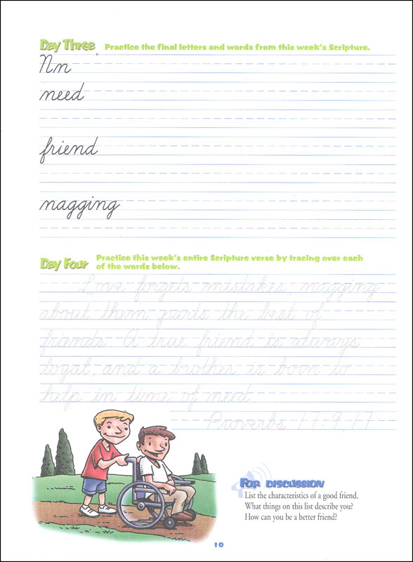 Reason For Handwriting F Student Workbook | The Concerned Group ...