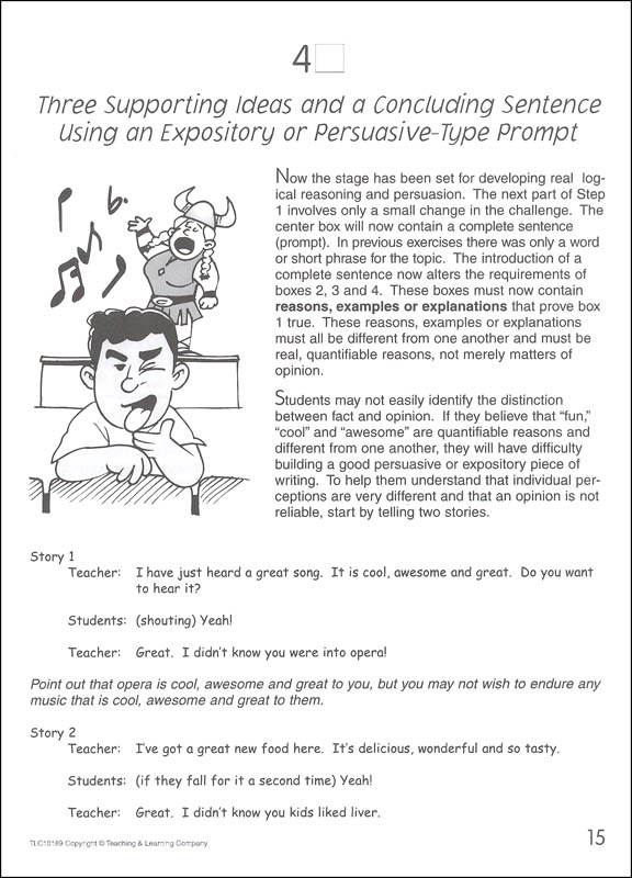 Four Square Writing Method Grades 4-6 | Teaching & Learning Company