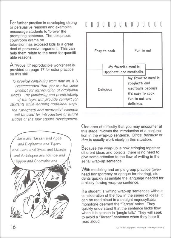 Four square writing method grades 4 6 teaching learning company