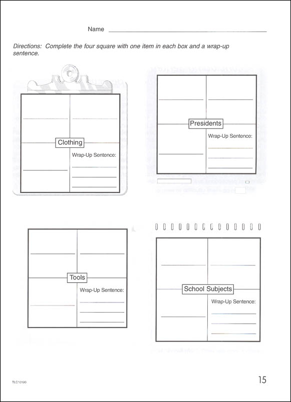 Four square template pdf picture