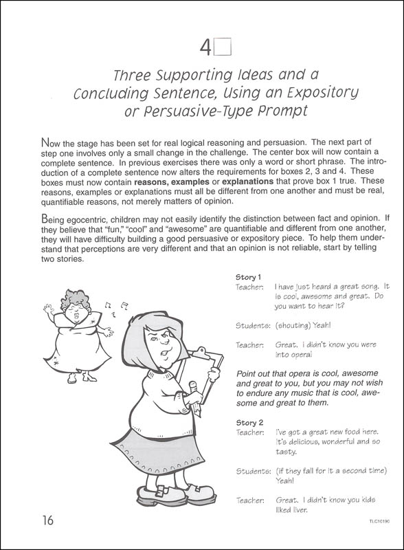Four Square Writing Method Grades 7-9 | Teaching & Learning Company