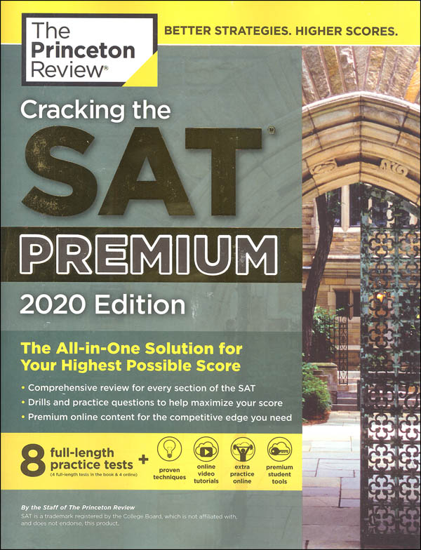 Cracking the SAT Premium Edition with 8 Practice Tests, 2020 Edition