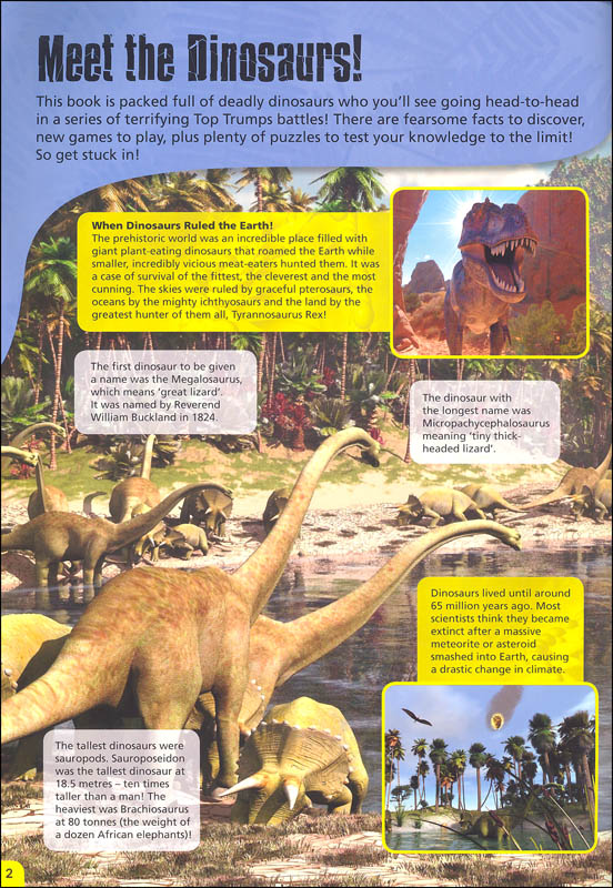 top trumps dinosaurs list