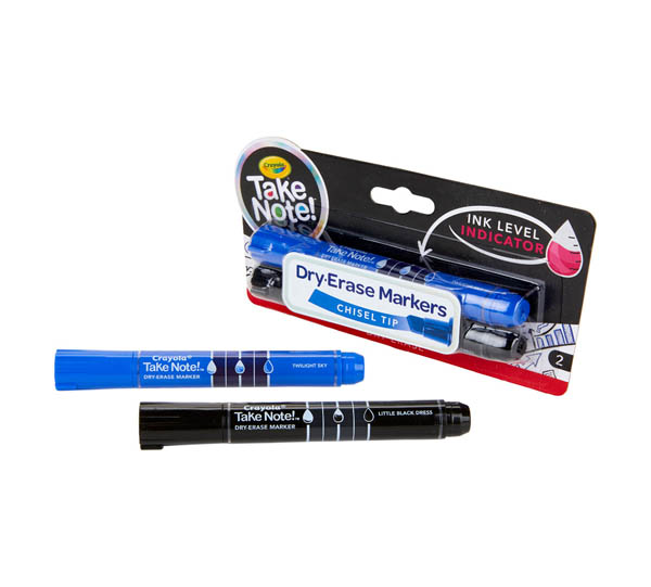 Crayola Take Note! Broad Line Dry Erase Markers (2 count) Crayola