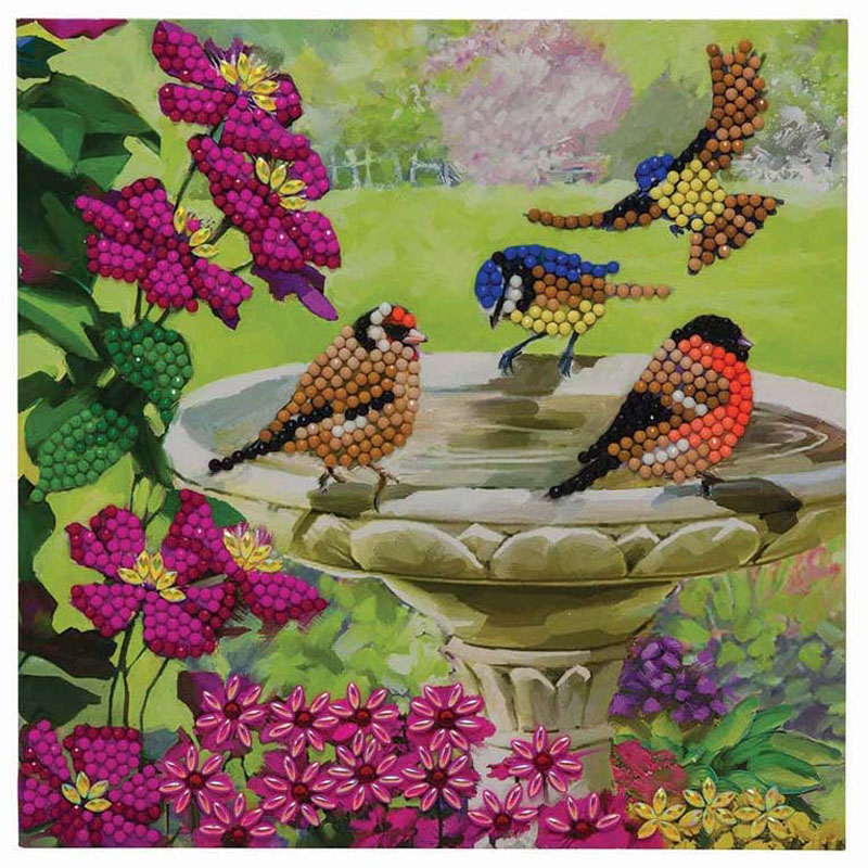 Crystal Art Card Kit - Birds