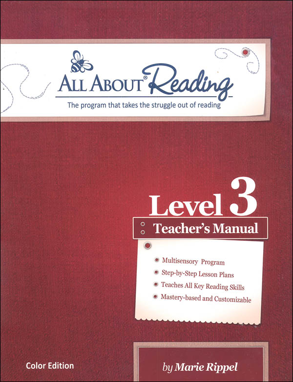 All About Reading Level 3 Teacher's Manual Color Edition
