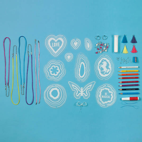 Shrink Fun Geode Jewelry Creativity for Kids