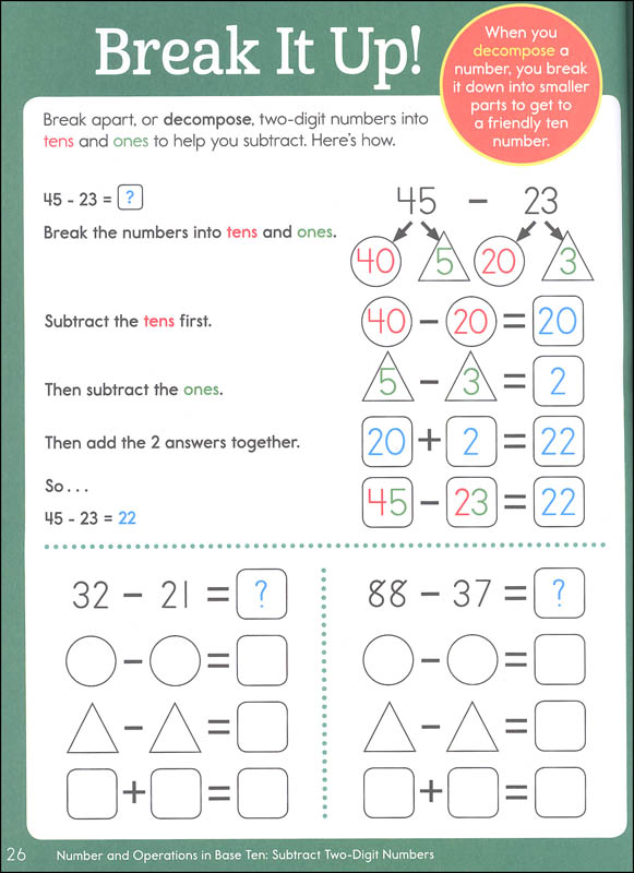 Second Grade Subtraction Learning Fun Workbook | Highlights Learning ...