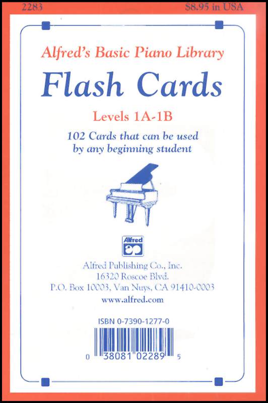 Alfred's Basic Course Flash Cards Levels 1A & 1B