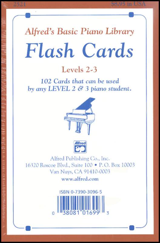 Alfred's Basic Course Flash Cards Levels 2 & 3