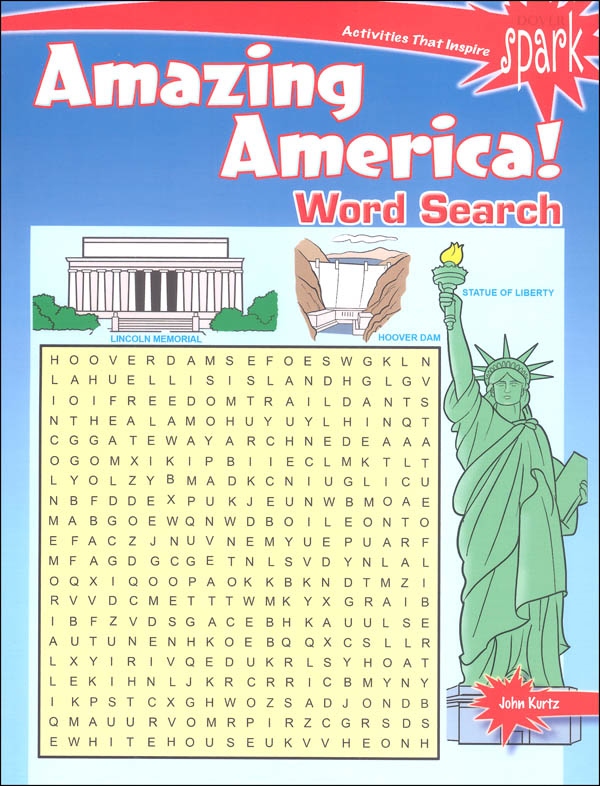 Amazing America Word Search (Dover Spark)