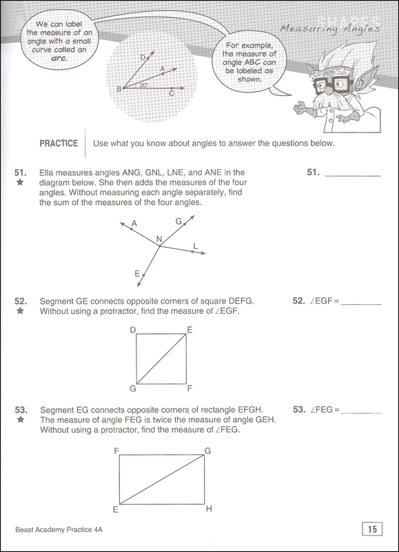 Beast Academy 4A Math Practice Art of Problem Solving 9781934124512