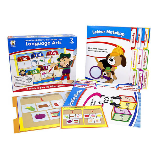 Language Arts File Folder Games Grade K CarsonDellosa 9781609969615