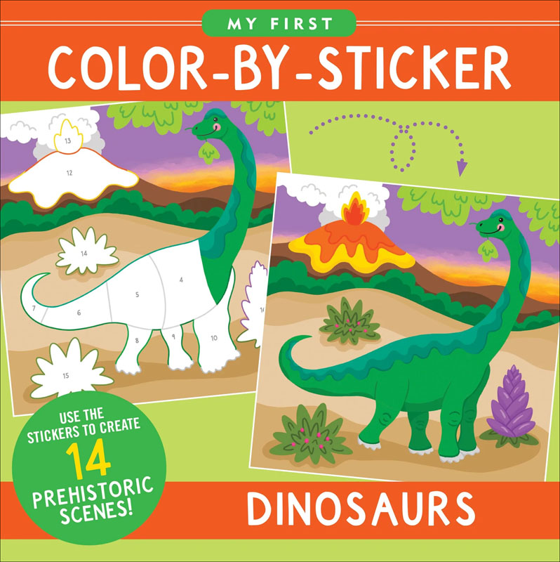 My First ColorBySticker Dinosaur Peter Pauper Press 9781441339508