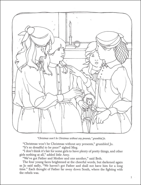 Little Women Coloring Book | Dover Publications | 9780486299433