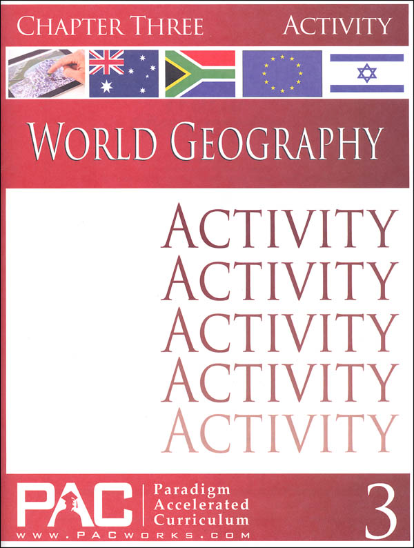 World Geography - Chapter 3 Activities
