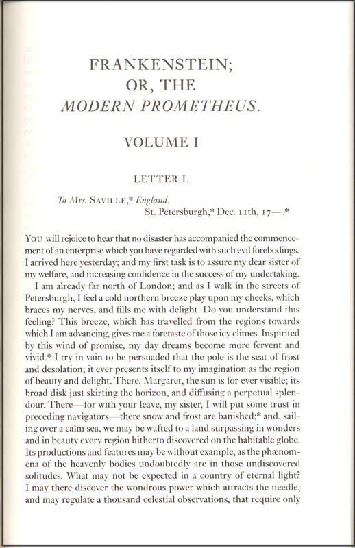 frankenstein or the modern prometheus essay