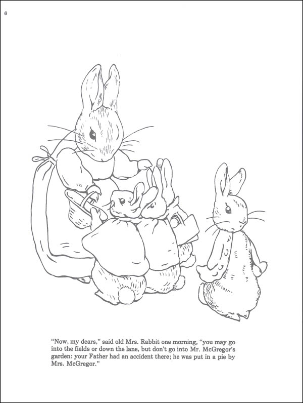 Tale of Peter Rabbit Coloring Book | Dover Publications | 9780486217116