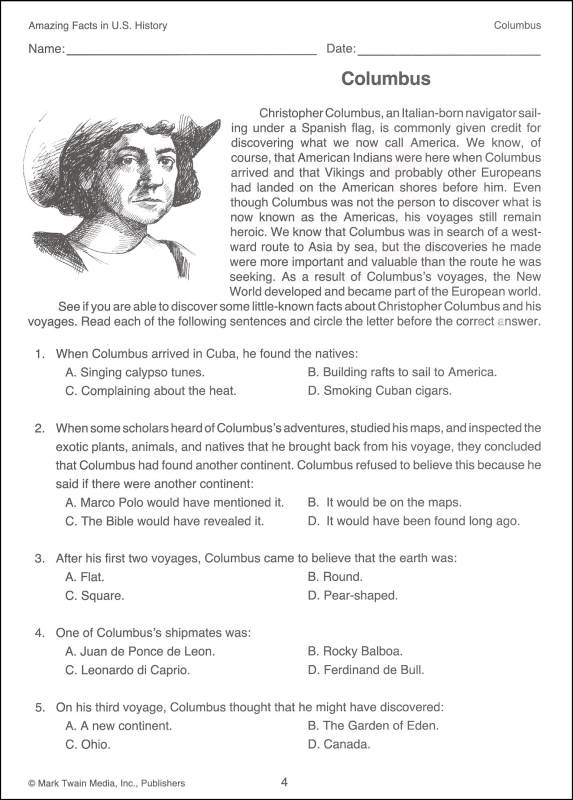 Amazing Facts in U.S. History CarsonDellosa 9781580371643