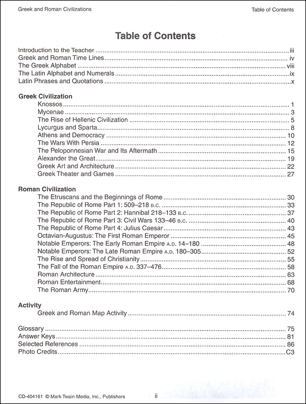 Greek and Roman Civilizations | Carson-Dellosa | 9781580376273