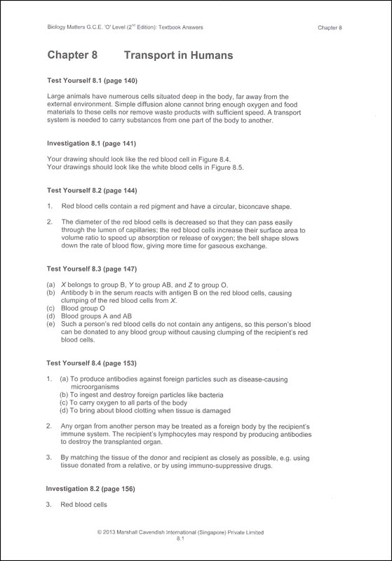 Biology Matters Teachers Planning Guide Marshall Cavendish