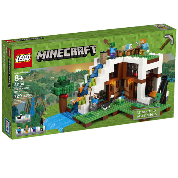 Lego Minecraft Waterfall Base Lego