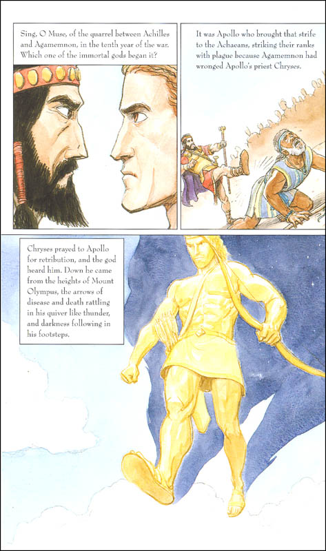 Iliad Graphic Novel Adaptation | Candlewick Press | 9780763696634