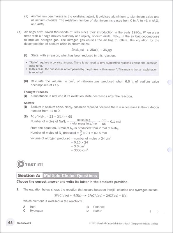 Chemistry Matters Workbook | Marshall Cavendish Education | 9789810116996