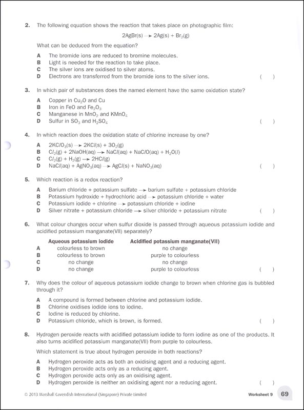 Chemistry Matters Workbook | Marshall Cavendish Education | 9789810116996