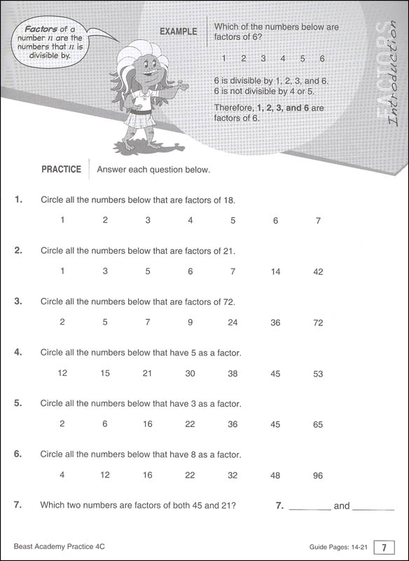 Beast Academy 4C Math Practice Art of Problem Solving 9781934124550
