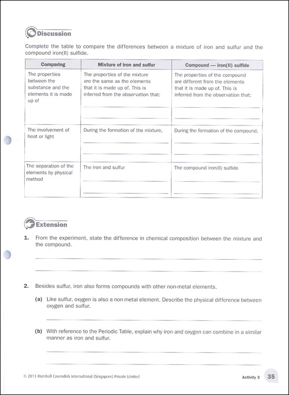 Lower Secondary Science Matters Practical A | Marshall Cavendish ...