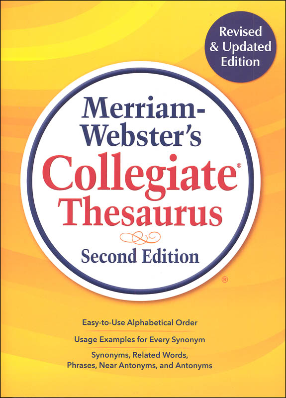 Merriamster's Collegiate Thesaurus 2ED Merriamster