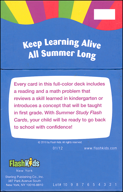 by Flash Kid Summer Study Flash Cards: Grade 1 Flash Kids Summer Study Cards