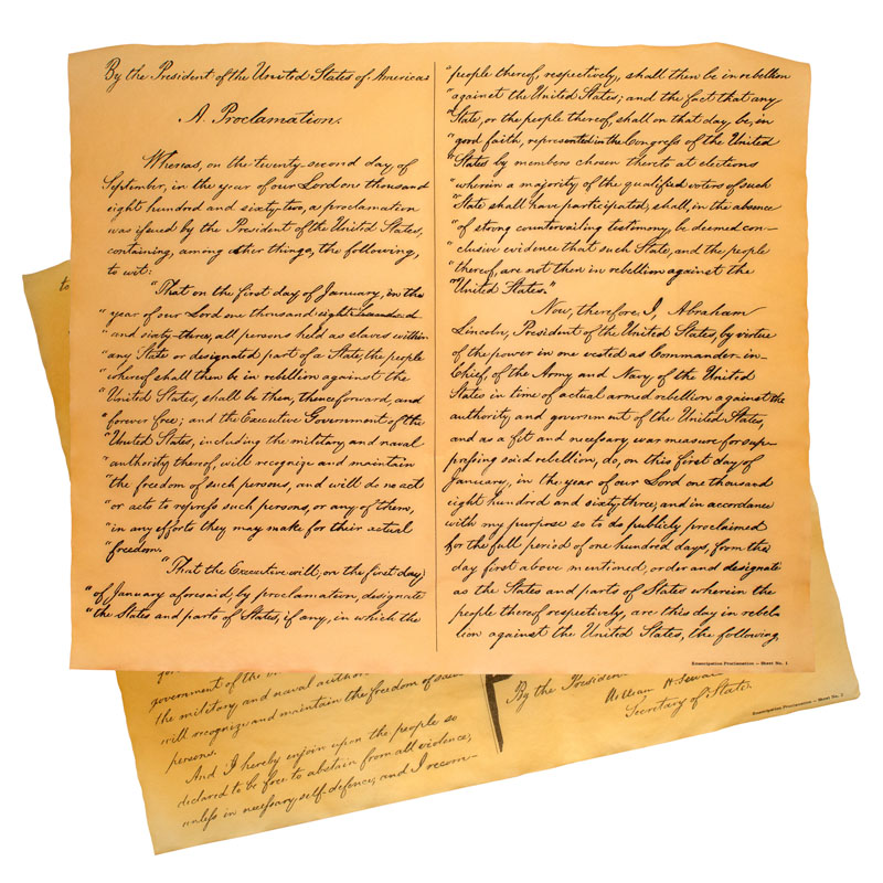 Emancipation Proclamation 1863 Historical Document