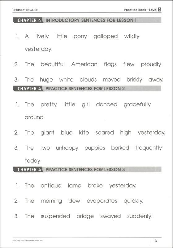 Shurley English Worksheets 1st Grade