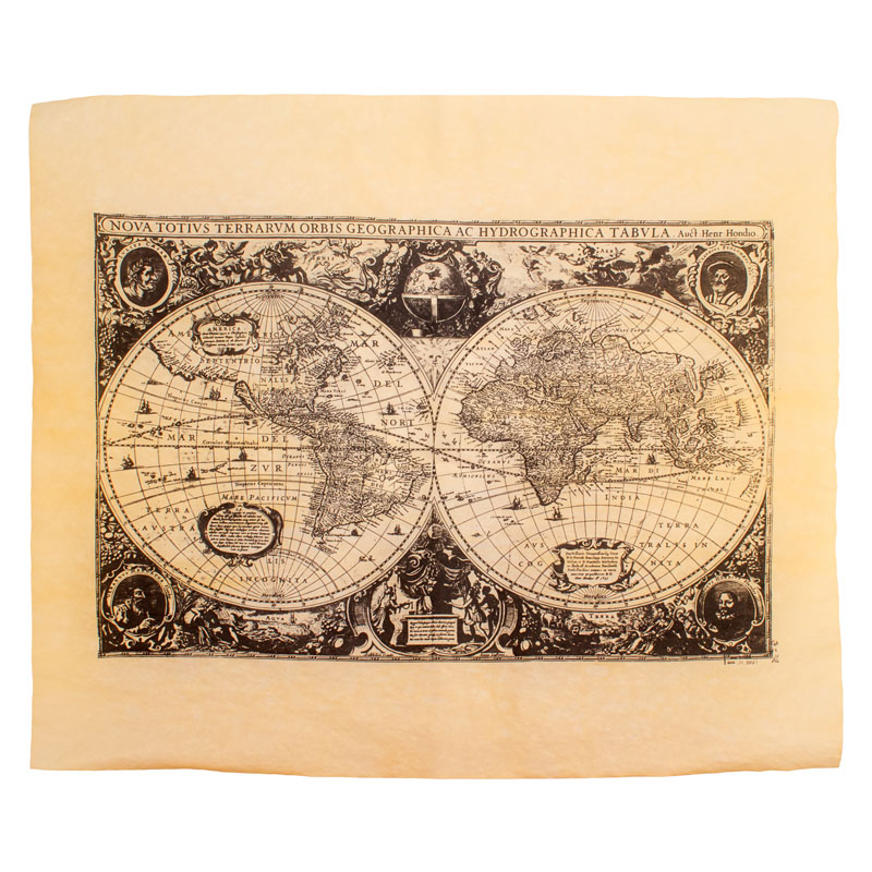 Map of the World 1641 Historical Document