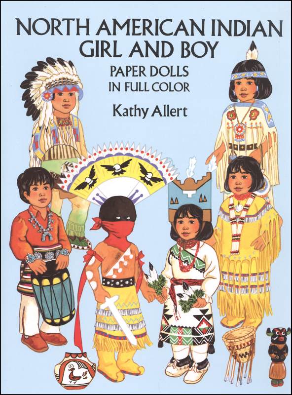 North American Indian Boy and Girl Paper Doll